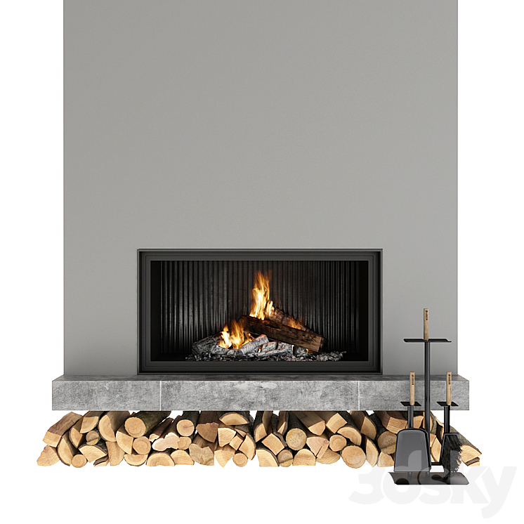 Fireplace 3DS Max - thumbnail 1