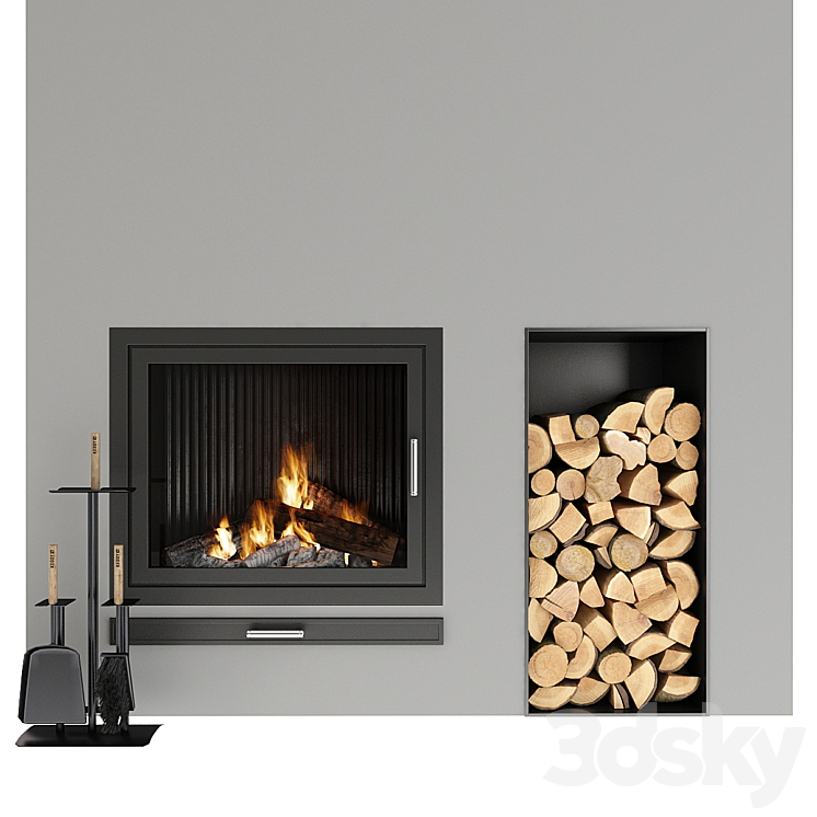 Fireplace 3DS Max - thumbnail 1