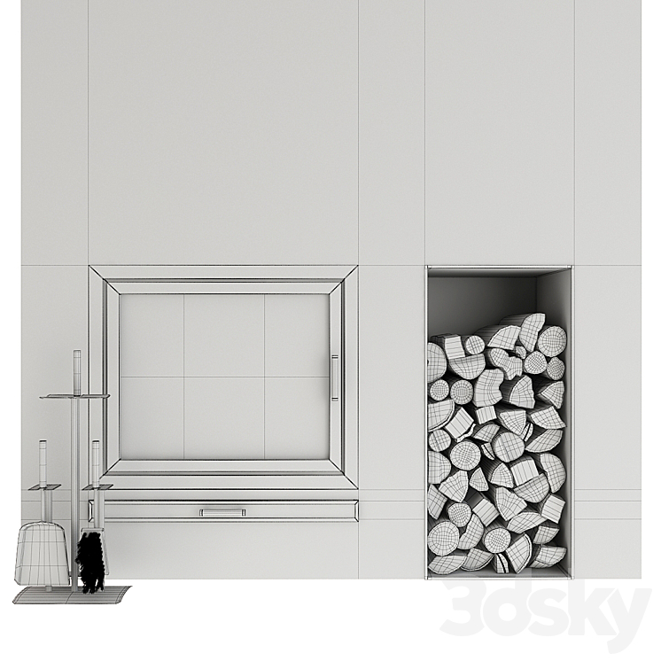 Fireplace 3DS Max - thumbnail 2