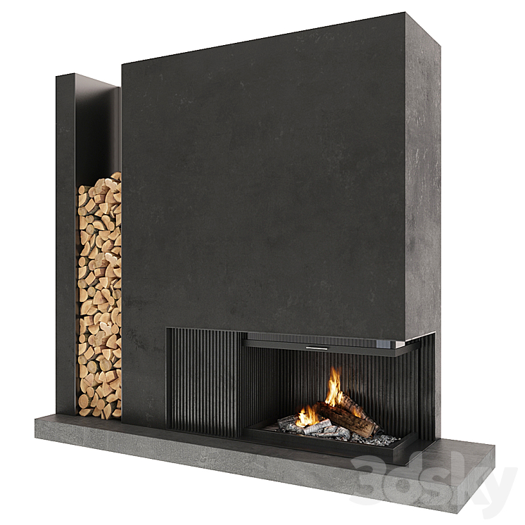 Fireplace 3DS Max - thumbnail 1