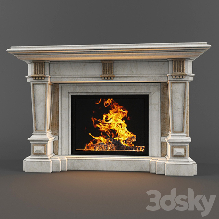 Fireplace 3DS Max - thumbnail 1