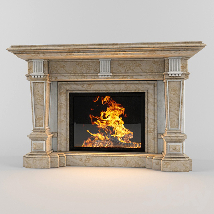 Fireplace 3DS Max - thumbnail 2