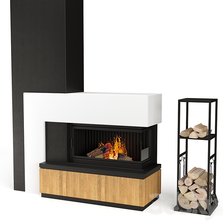 Fireplace 3DS Max - thumbnail 2