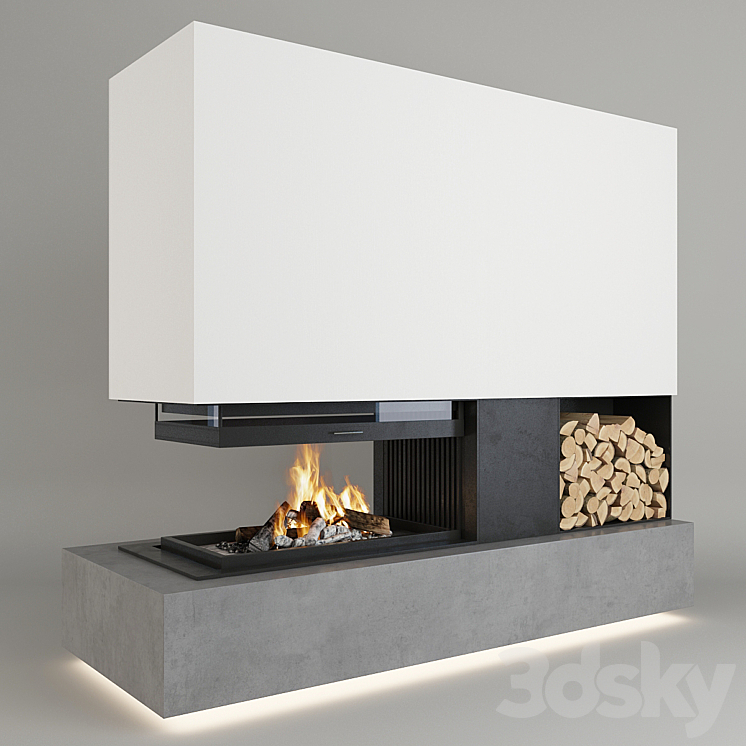 Fireplace 3DS Max - thumbnail 1