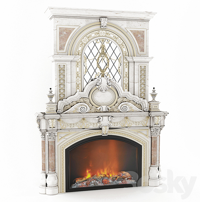 fireplace 3ds Max - thumbnail 1