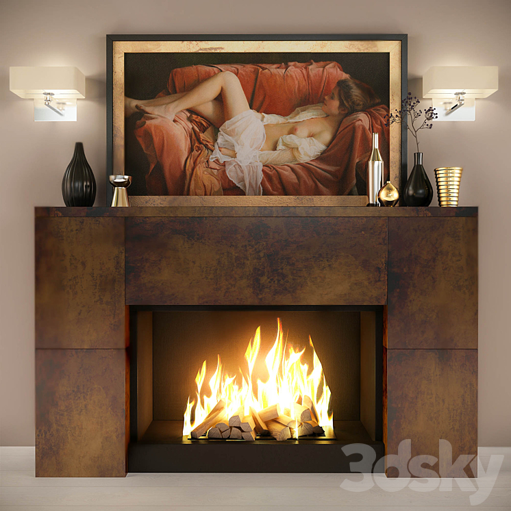 Fireplace 3DS Max - thumbnail 1