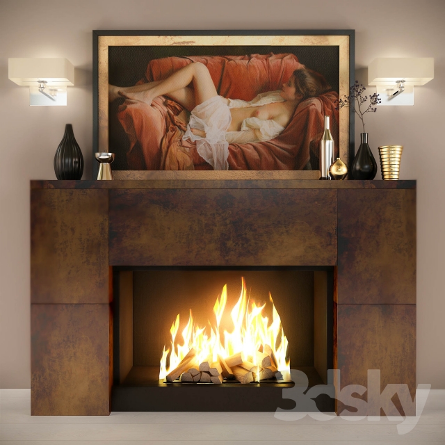 Fireplace 3DS Max - thumbnail 3