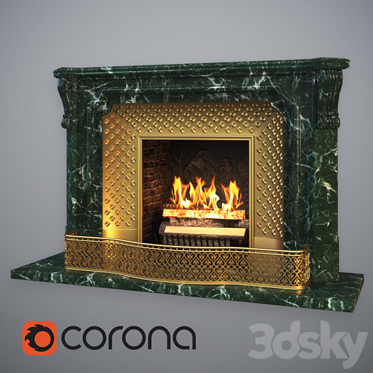 Fireplace 3DS Max - thumbnail 1