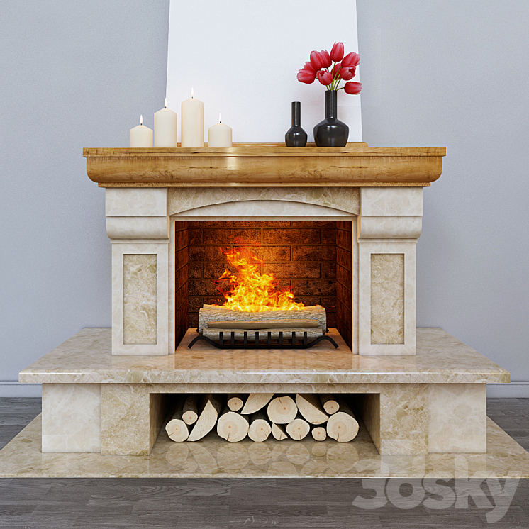 Fireplace 3DS Max - thumbnail 1