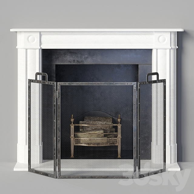 Fireplace 3DS Max Model - thumbnail 2