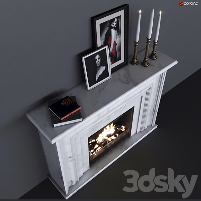 Fireplace 3DS Max Model - thumbnail 2