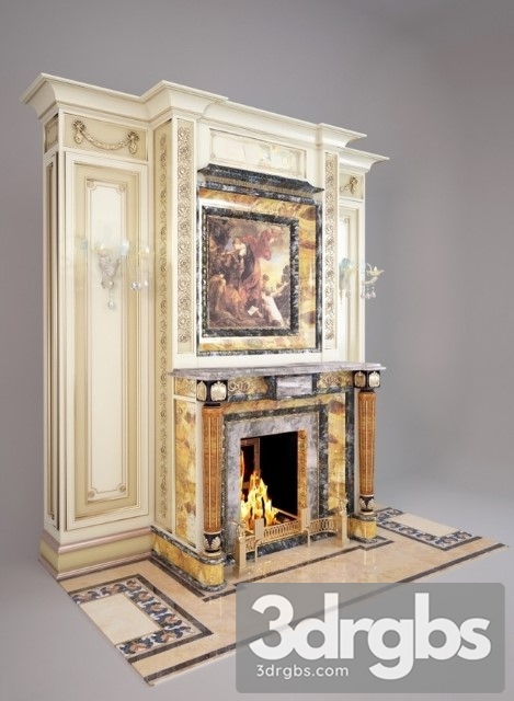 Fireplace 3dsmax Download - thumbnail 1