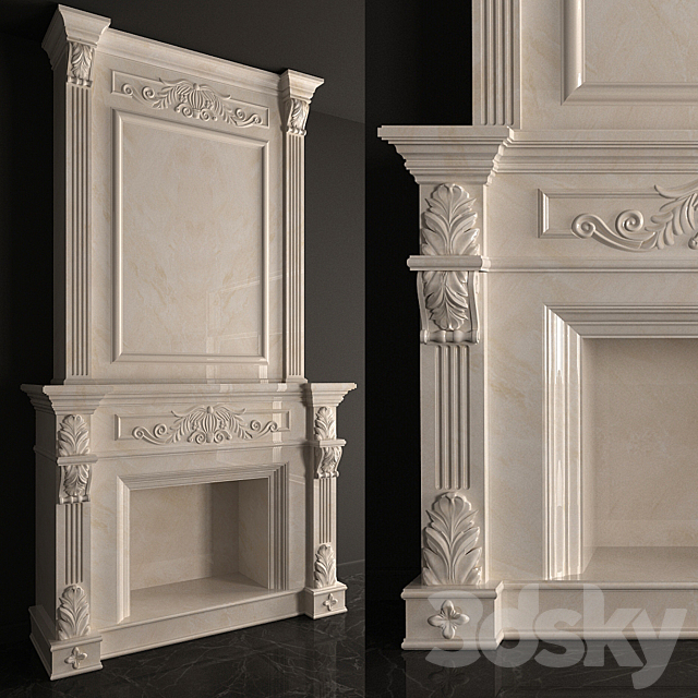 fireplace 3DSMax File - thumbnail 2