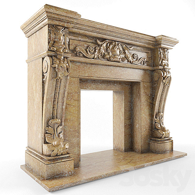 fireplace 3DSMax File - thumbnail 1