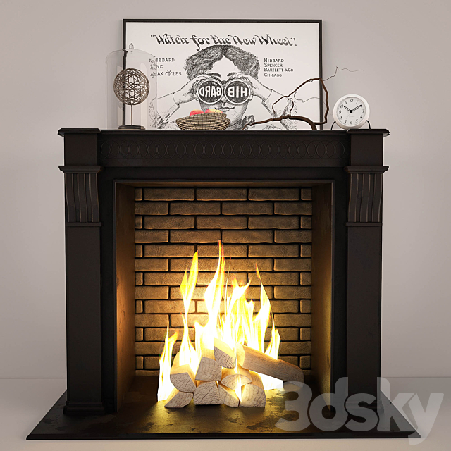 fireplace 3DSMax File - thumbnail 1