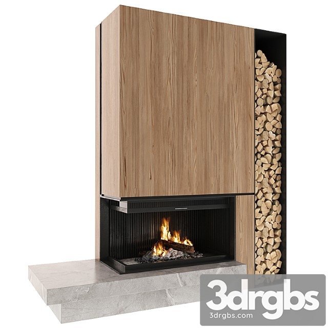 Fireplace 78 3dsmax Download - thumbnail 1