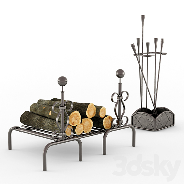 Fireplace accessories Chehoma 3DSMax File - thumbnail 1