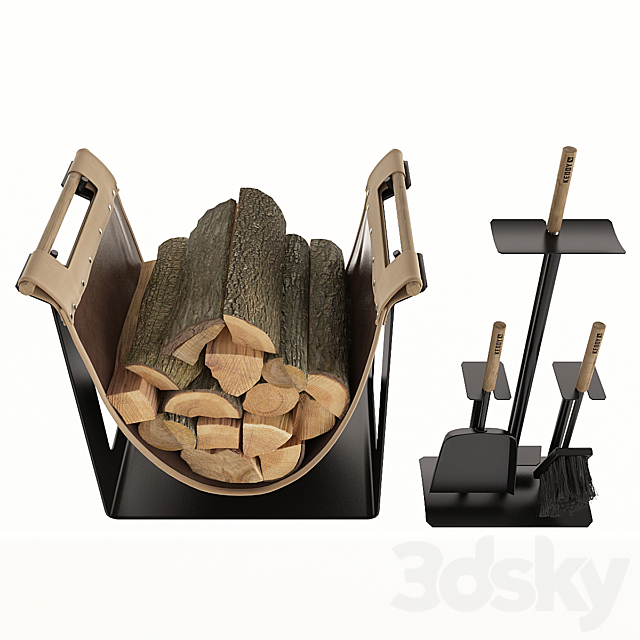 Fireplace Accessories Keddy 3DS Max Model - thumbnail 5