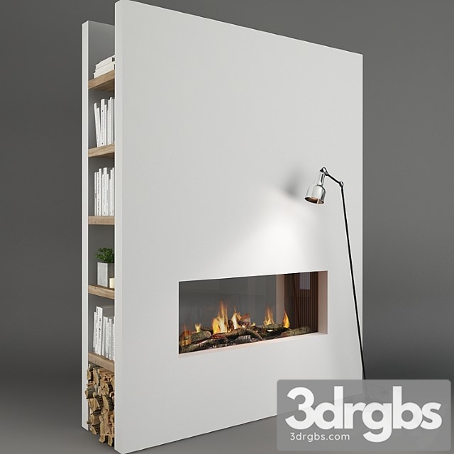 Fireplace and Decor 15 3dsmax Download - thumbnail 1