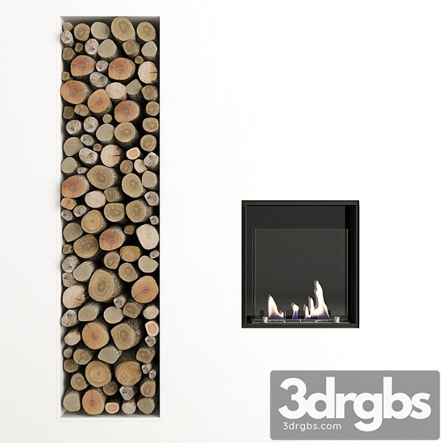 Fireplace and decor by antonio lupi 3dsmax Download - thumbnail 1