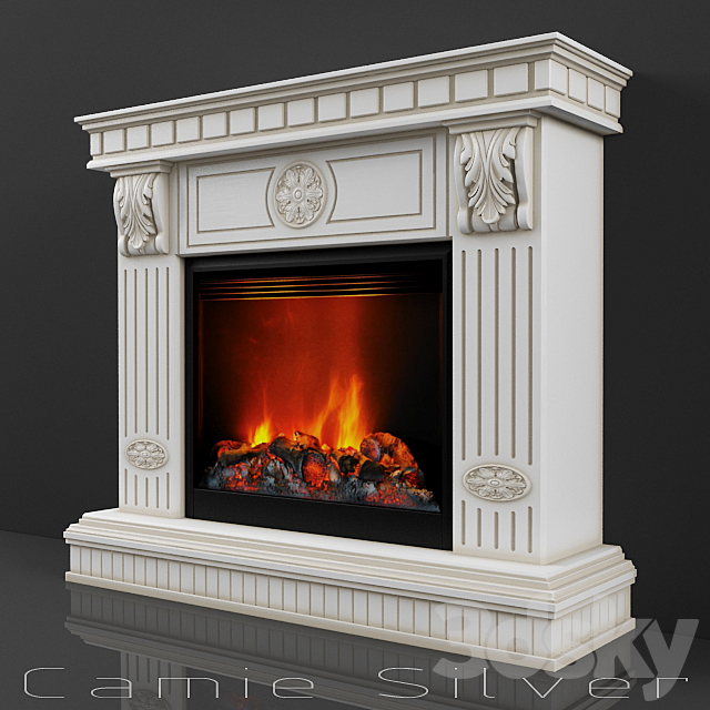 Fireplace Camie Silver 3DSMax File - thumbnail 2