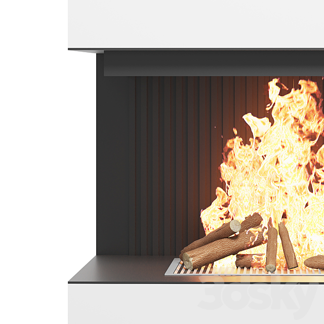 Fireplace – composition 2 3DS Max Model - thumbnail 4