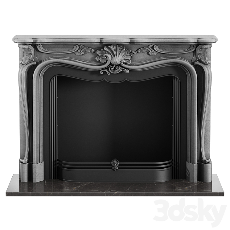 Fireplace De Orsay 3DS Max Model - thumbnail 1