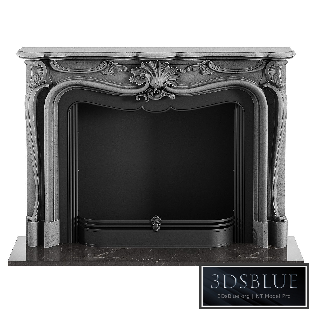 Fireplace De Orsay 3DS Max - thumbnail 3