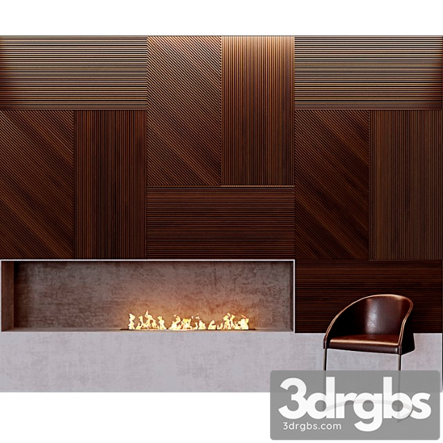 Fireplace design emmemobili 3dsmax Download - thumbnail 1