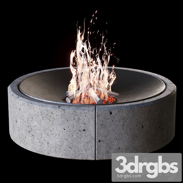 Fireplace №2 3dsmax Download - thumbnail 1