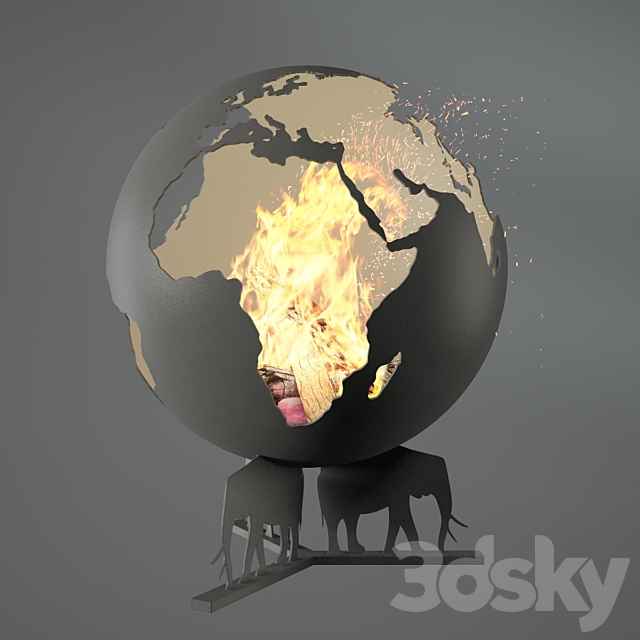 Fireplace Earth 3DSMax File - thumbnail 1