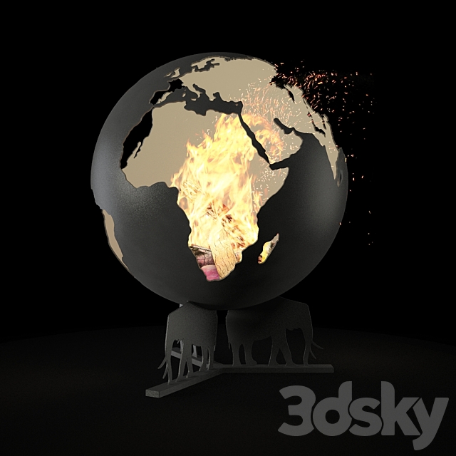 Fireplace Earth 3DSMax File - thumbnail 2