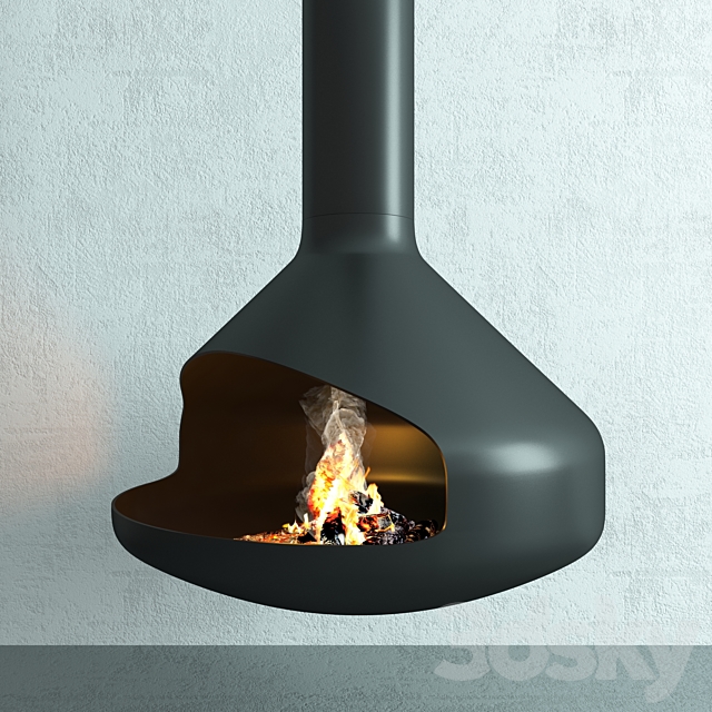 Fireplace Ergofocus 3ds Max - thumbnail 1