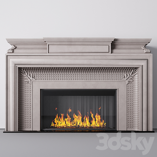 Fireplace euroclassic 3ds Max - thumbnail 1