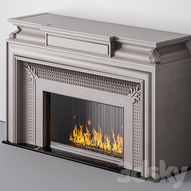 Fireplace euroclassic 3ds Max - thumbnail 2