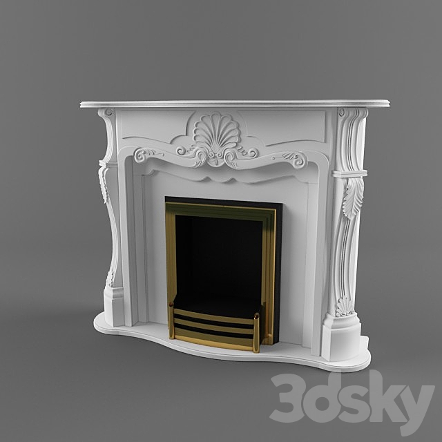 fireplace “Grazia” 3DSMax File - thumbnail 1