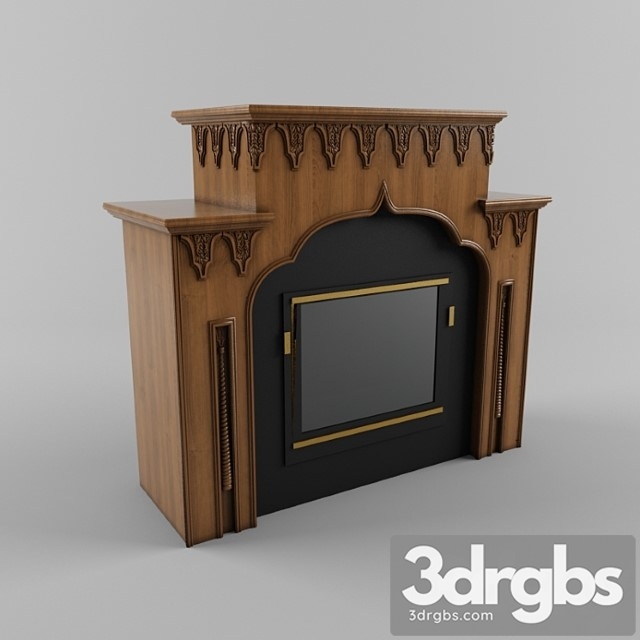 Fireplace In Arabic Stilie 3dsmax Download - thumbnail 1
