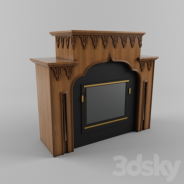 Fireplace in the “Arab” style 3ds Max - thumbnail 1