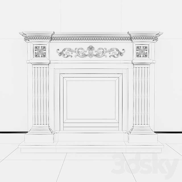 Fireplace Kiev 3ds Max - thumbnail 3