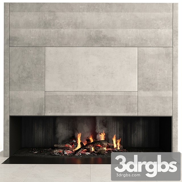 Fireplace Modern 3dsmax Download - thumbnail 1