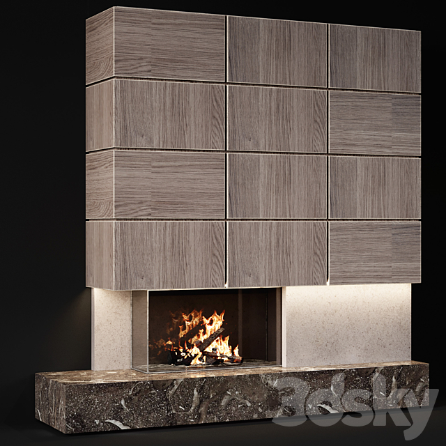 Fireplace modern 45 3DSMax File - thumbnail 1