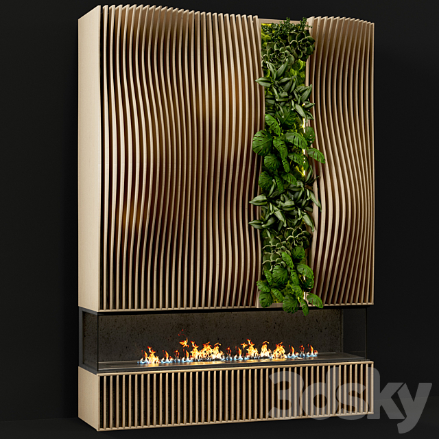 Fireplace modern 48 3DSMax File - thumbnail 3