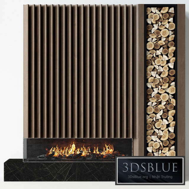 Fireplace modern 55 3DS Max - thumbnail 3