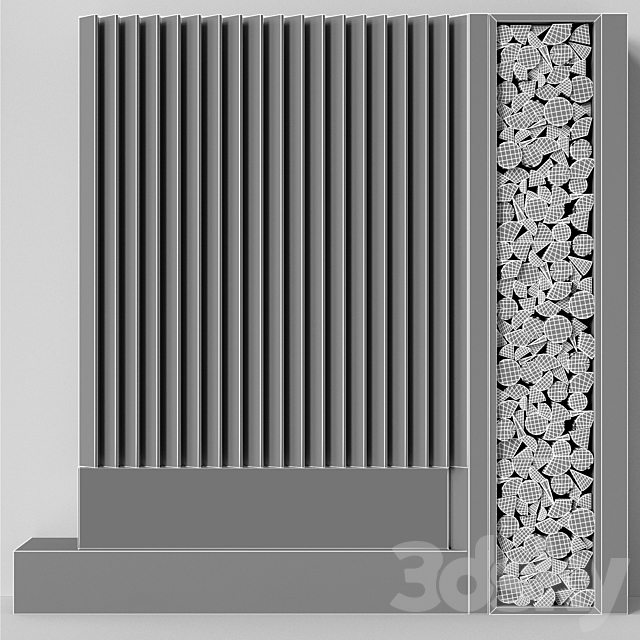 Fireplace modern 55 3DS Max Model - thumbnail 3