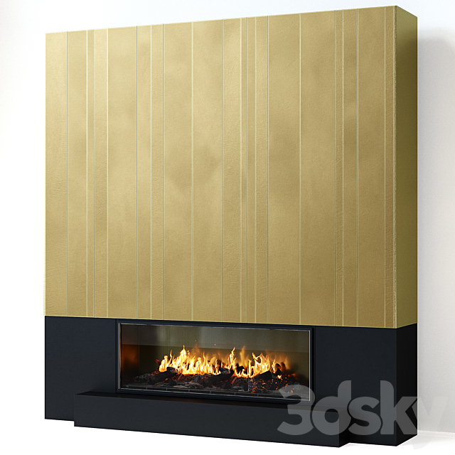 Fireplace modern 60 3DSMax File - thumbnail 1