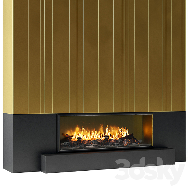 Fireplace modern 60 3DSMax File - thumbnail 3