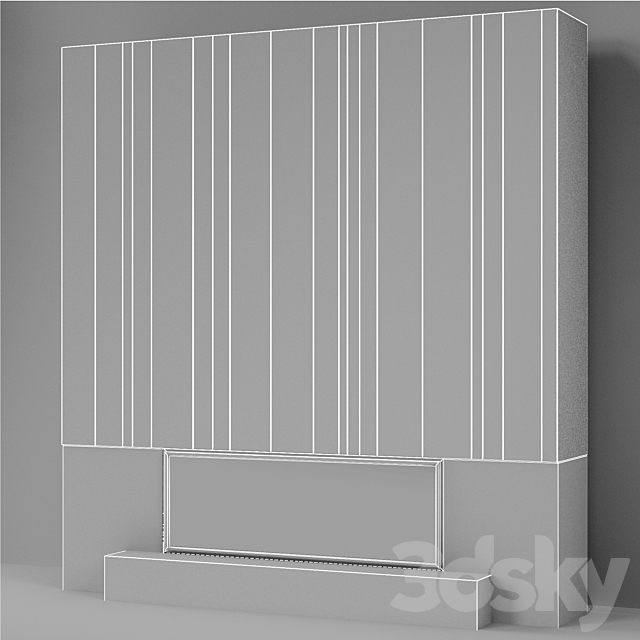 Fireplace modern 60 3DSMax File - thumbnail 4