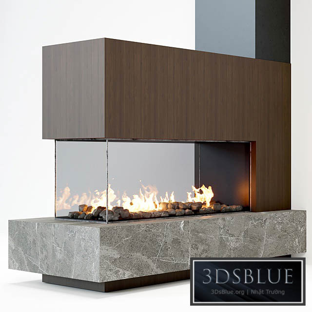 Fireplace modern 62 3DS Max - thumbnail 3