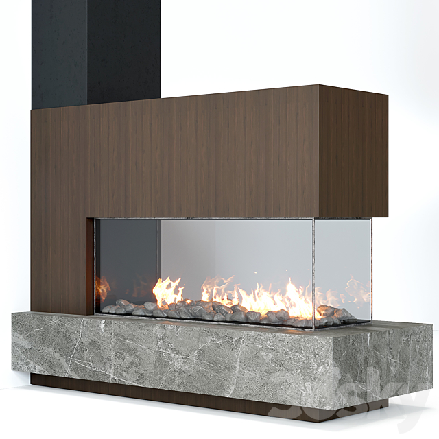 Fireplace modern 62 3DSMax File - thumbnail 2