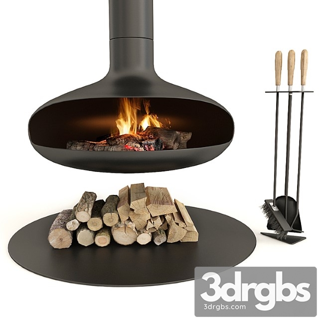 Fireplace Modern Focus 3dsmax Download - thumbnail 1